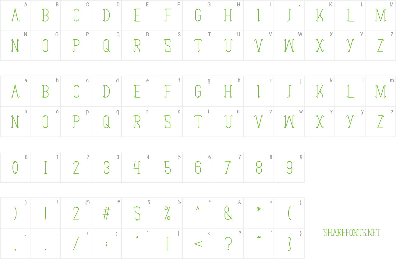 Font Holly Curves preview